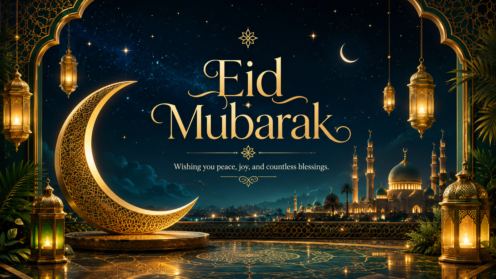 Eid Mubarak Wishes website preview